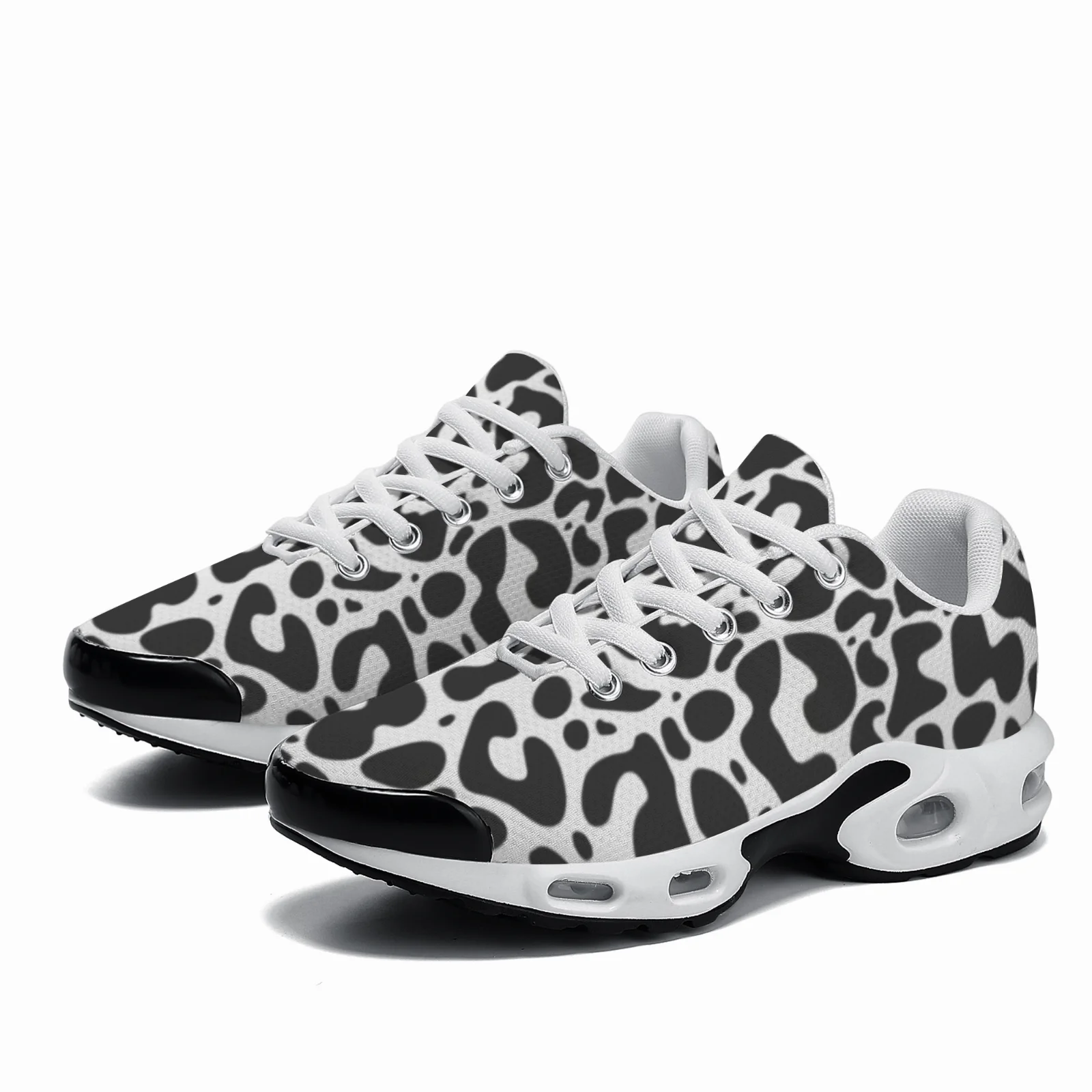 Breathable Mesh Athletic Shoes - Chaussures décontractées personnalisables à imprimé léopard