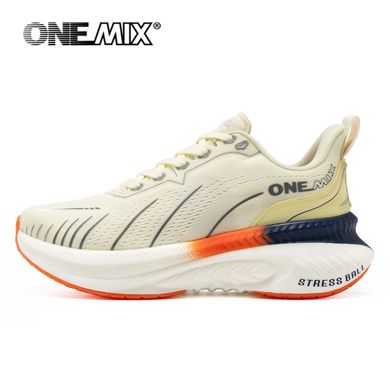 Reflective Night Running Shoes - ONEMIX blanc chaussures de course sur