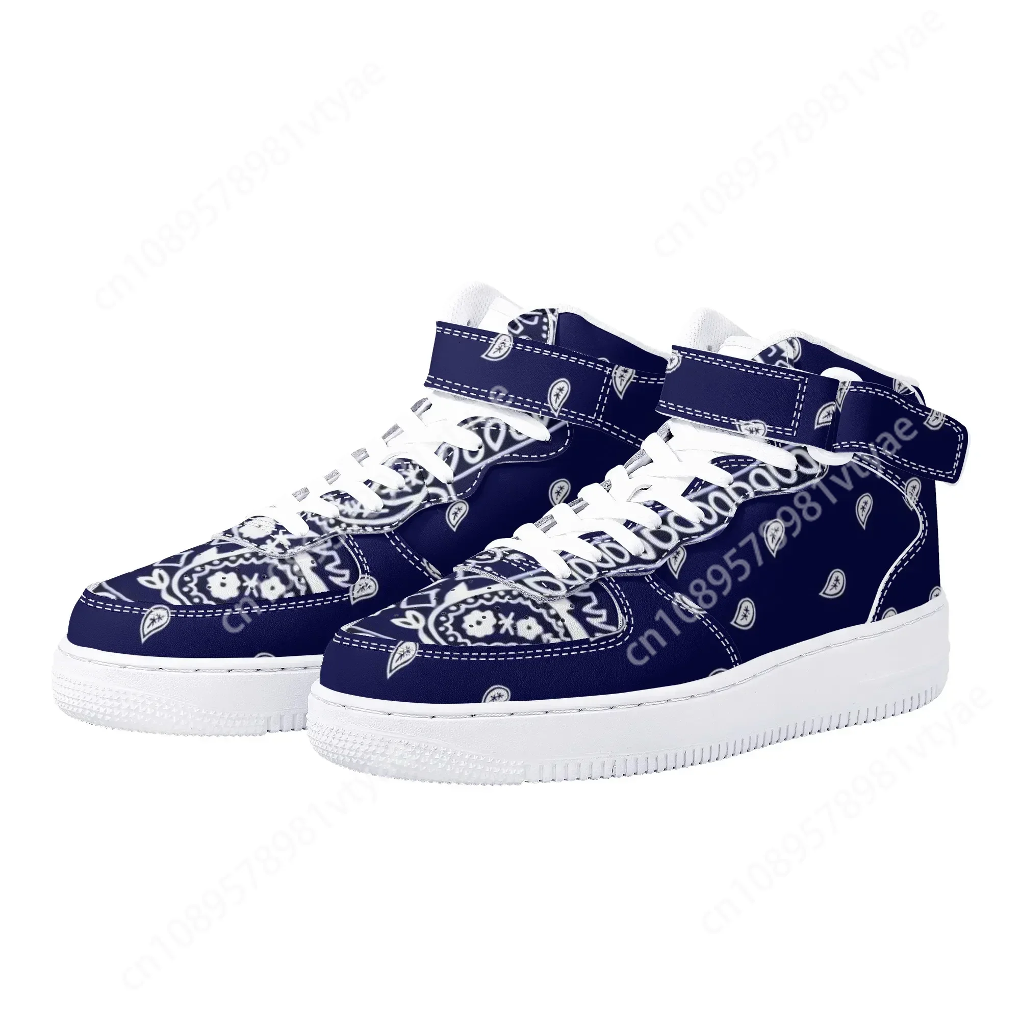 Breathable Mesh Athletic Shoes - Nouveautés Bandana imprimer hommes basket-ball baskets