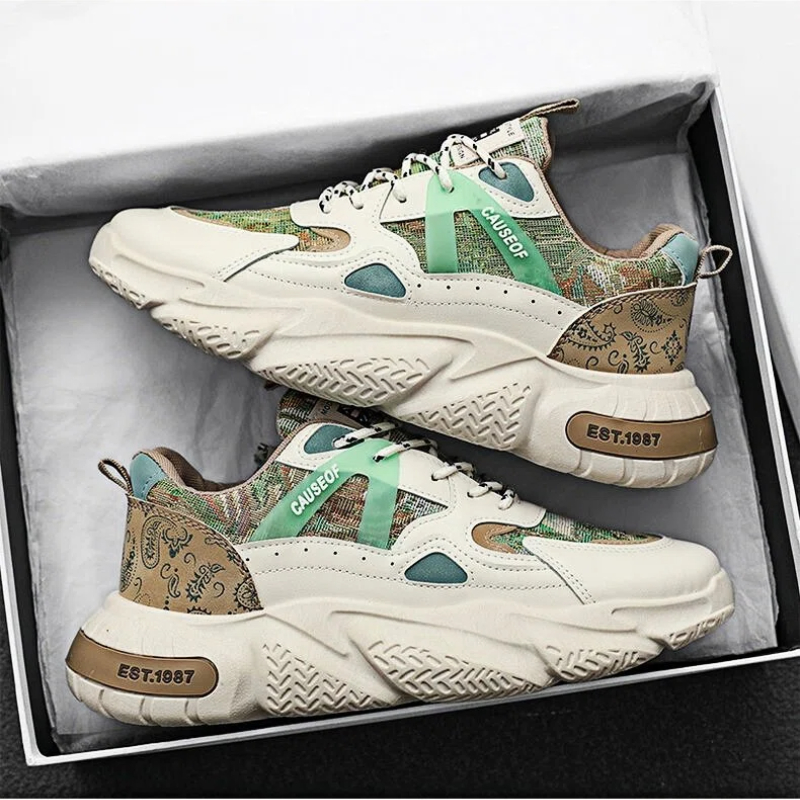 Wide Toe Box Running Sneakers - Chaussures Homme à Bout Large Minimalistes