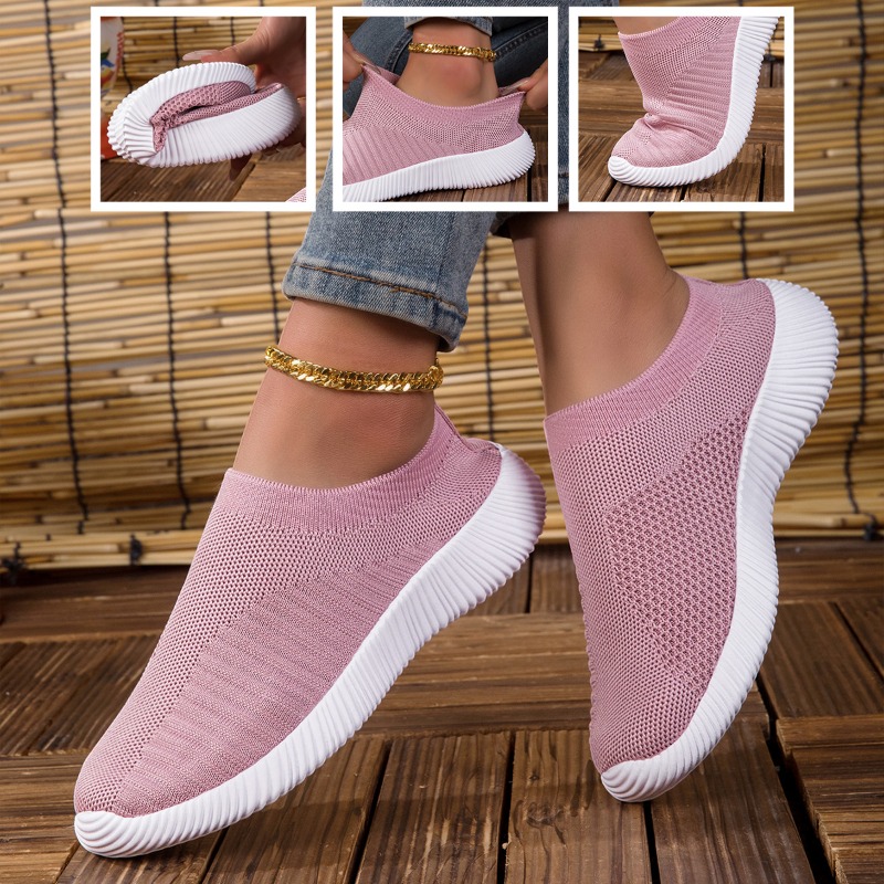 Breathable Mesh Athletic Shoes - Baskets pour femmes respirantes en maille