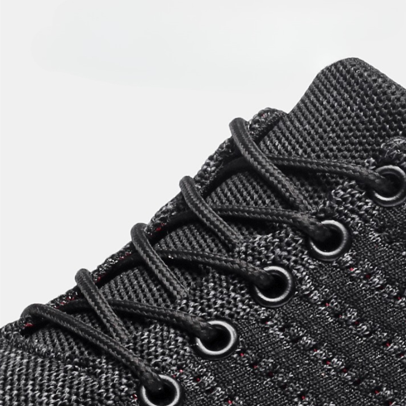 Baskets pour hommes chaussures - Knit Fabric Lace Up Sneakers avis et prix