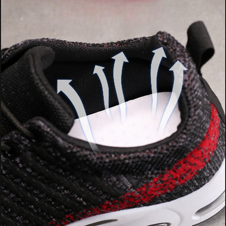 Baskets pour hommes chaussures - Knit Fabric Lace Up Sneakers avis et prix