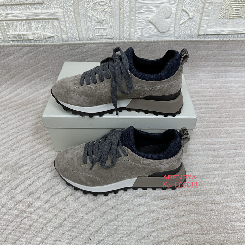 2025 blanc tricoté daim plat m - Knit Fabric Lace Up Sneakers avis et prix